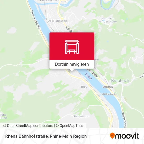 Rhens Bahnhofstraße Karte