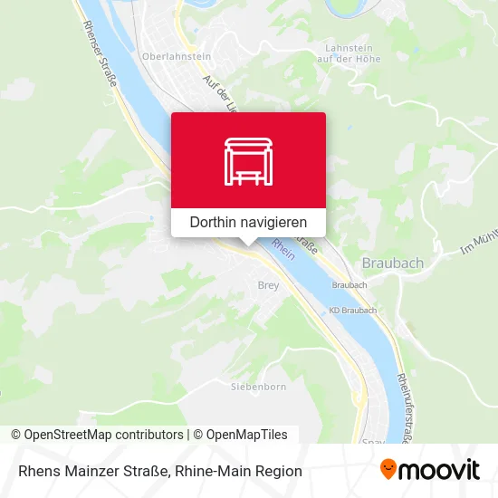 Rhens Mainzer Straße Karte