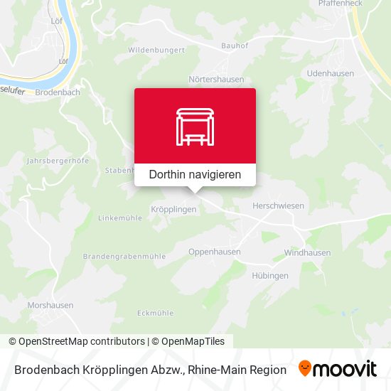 Brodenbach Kröpplingen Abzw. Karte