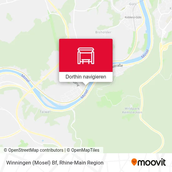 Winningen (Mosel) Bf Karte