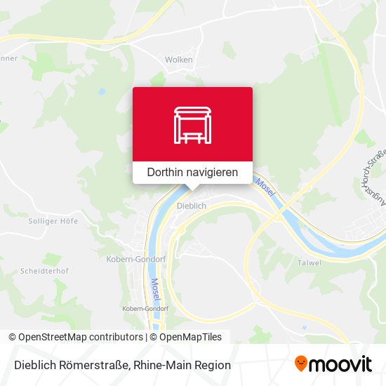 Dieblich Römerstraße Karte