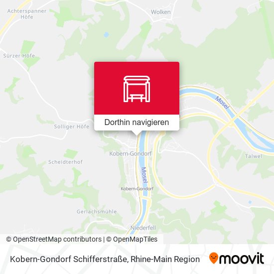 Kobern-Gondorf Schifferstraße Karte
