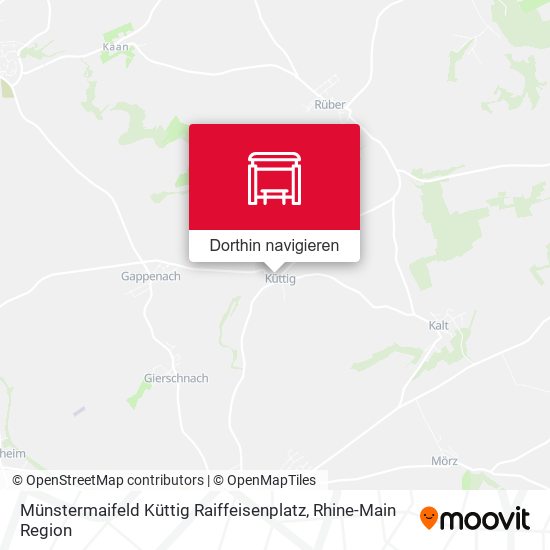 Münstermaifeld Küttig Raiffeisenplatz Karte