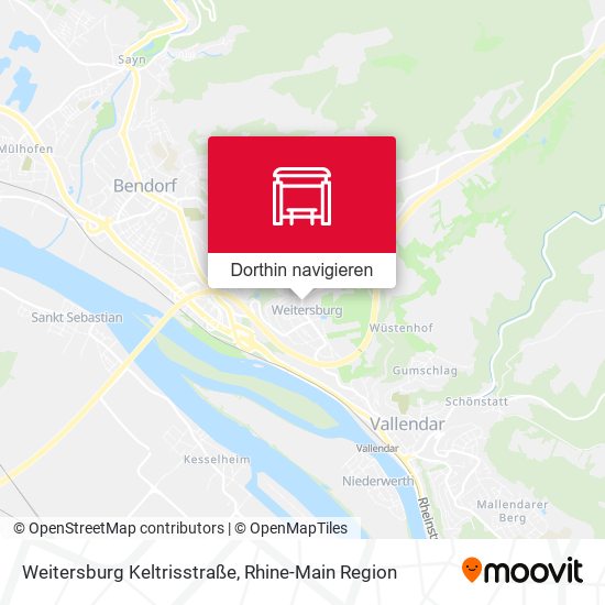 Weitersburg Keltrisstraße Karte