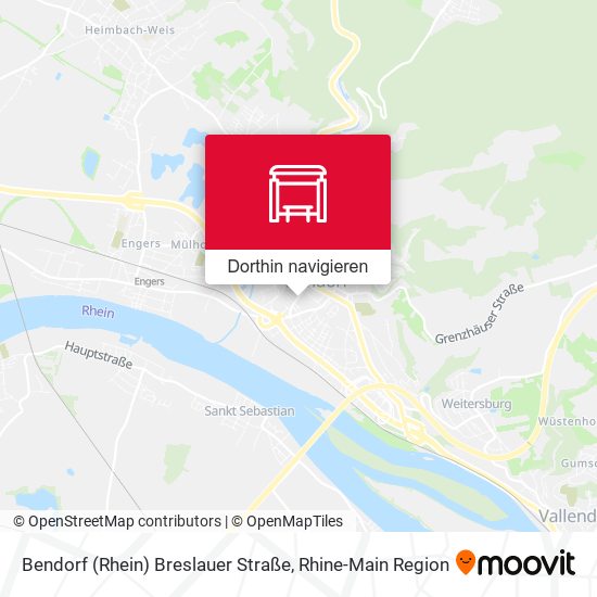 Bendorf (Rhein) Breslauer Straße Karte