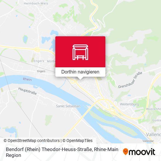 Bendorf (Rhein) Theodor-Heuss-Straße Karte