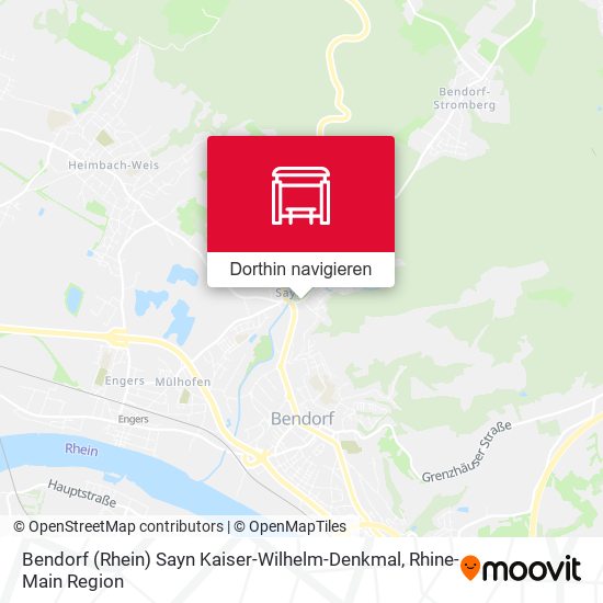 Bendorf (Rhein) Sayn Kaiser-Wilhelm-Denkmal Karte