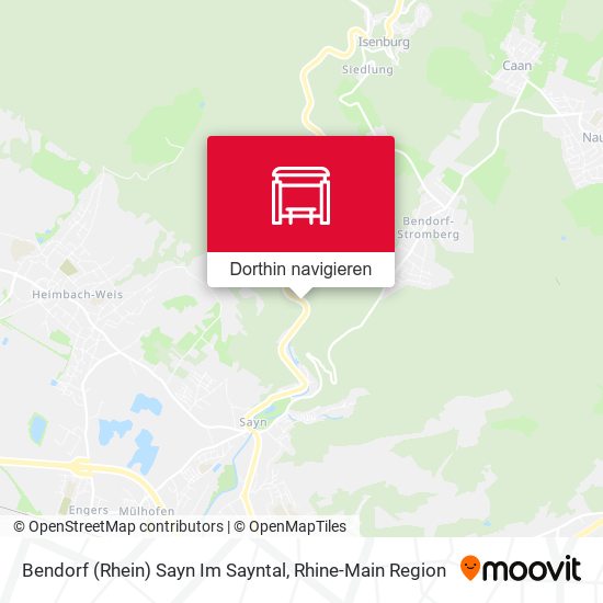Bendorf (Rhein) Sayn Im Sayntal Karte
