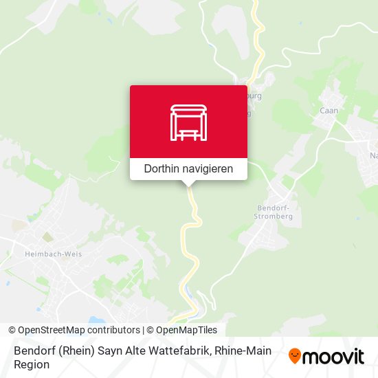 Bendorf (Rhein) Sayn Alte Wattefabrik Karte