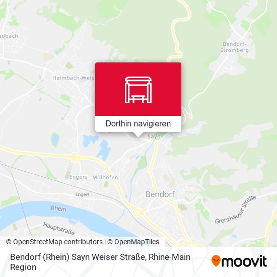 Bendorf (Rhein) Sayn Weiser Straße Karte