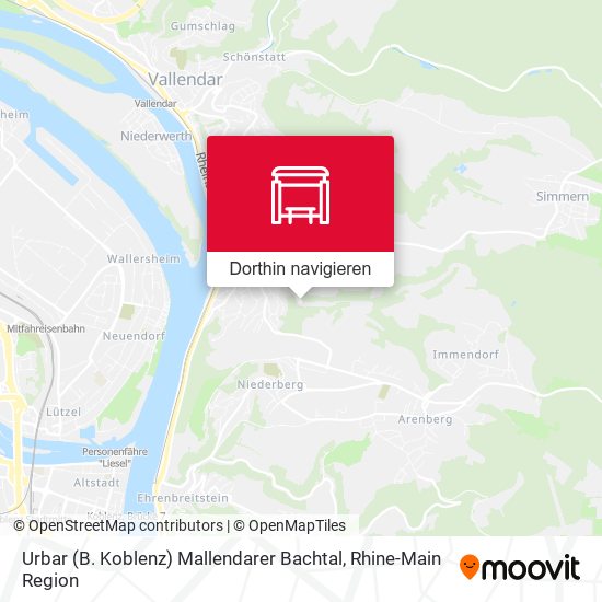 Urbar (B. Koblenz) Mallendarer Bachtal Karte