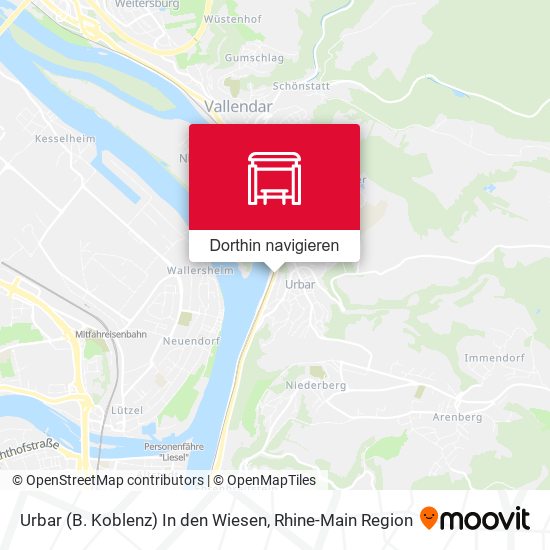 Urbar (B. Koblenz) In den Wiesen Karte