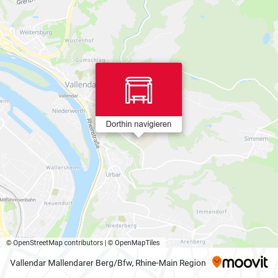 Vallendar Mallendarer Berg/Bfw Karte