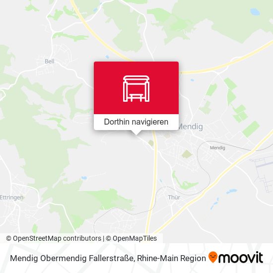 Mendig Obermendig Fallerstraße Karte