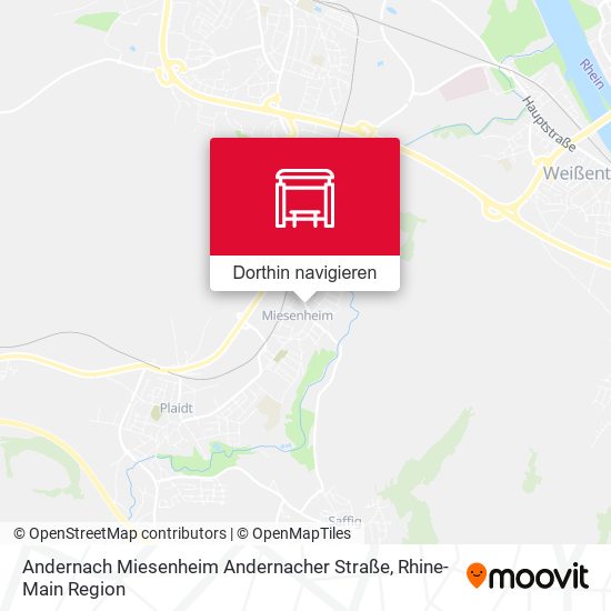 Andernach Miesenheim Andernacher Straße Karte
