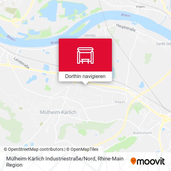 Mülheim-Kärlich Industriestraße / Nord Karte