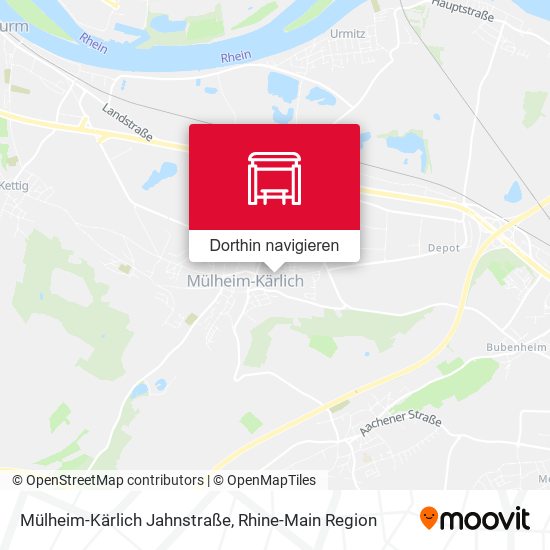 Mülheim-Kärlich Jahnstraße Karte