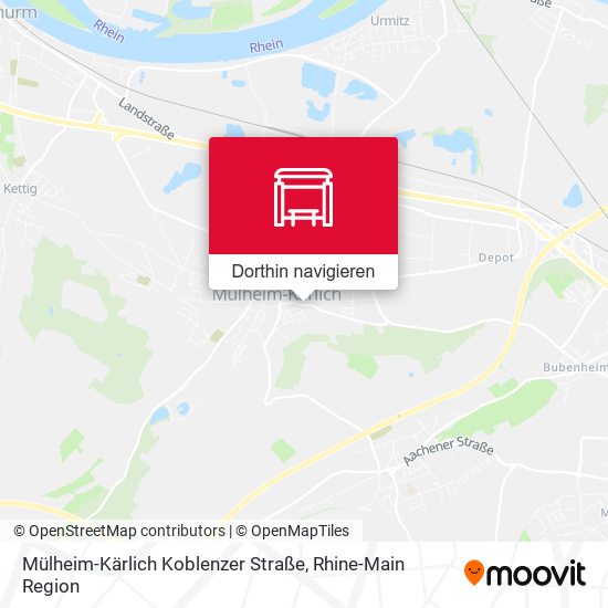 Mülheim-Kärlich Koblenzer Straße Karte