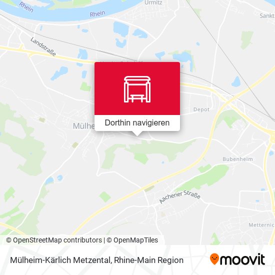 Mülheim-Kärlich Metzental Karte