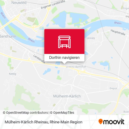 Mülheim-Kärlich Rheinau Karte