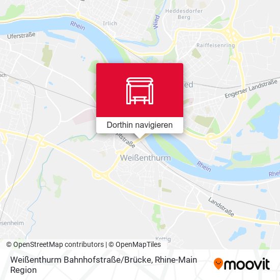 Weißenthurm Bahnhofstraße / Brücke Karte