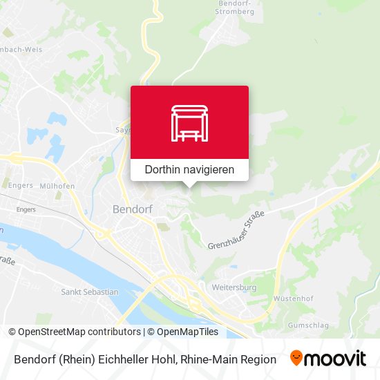 Bendorf (Rhein) Eichheller Hohl Karte