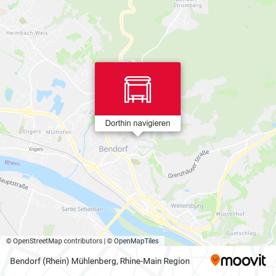 Bendorf (Rhein) Mühlenberg Karte