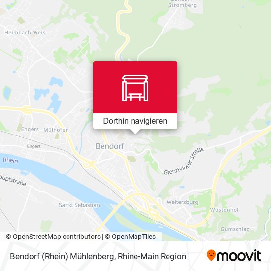 Bendorf (Rhein) Mühlenberg Karte
