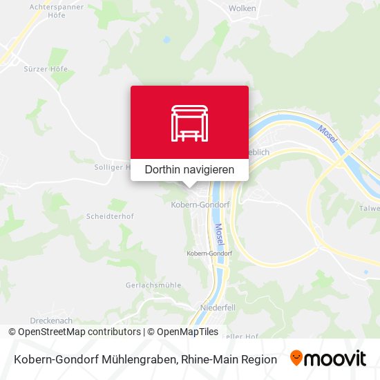 Kobern-Gondorf Mühlengraben Karte
