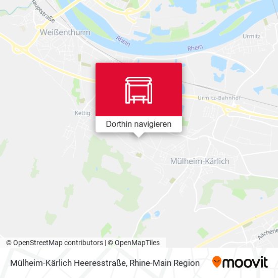Mülheim-Kärlich Heeresstraße Karte