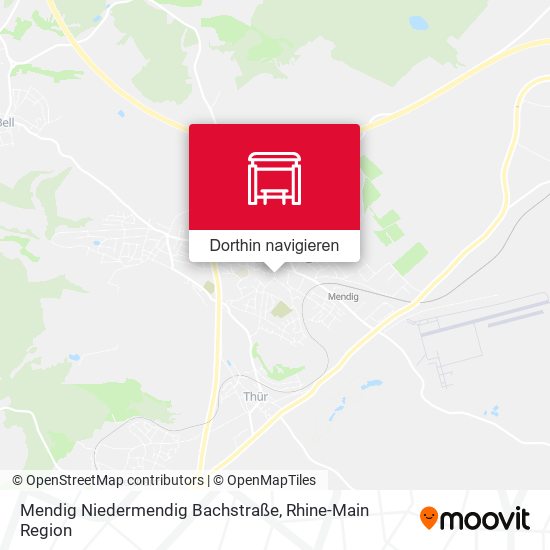 Mendig Niedermendig Bachstraße Karte