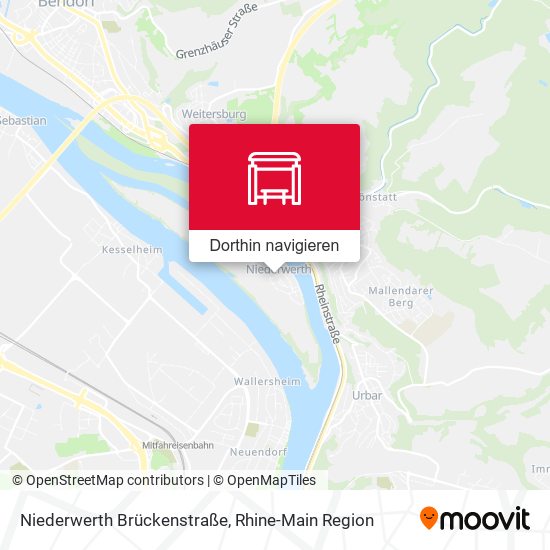 Niederwerth Brückenstraße Karte