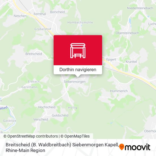 Breitscheid (B. Waldbreitbach) Siebenmorgen Kapell Karte