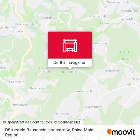 Döttesfeld Bauscheid Hochstraße Karte