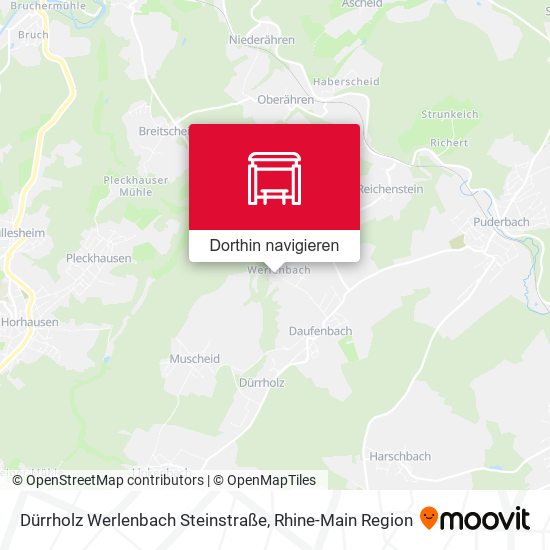 Dürrholz Werlenbach Steinstraße Karte