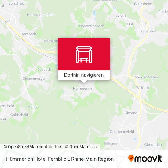 Hümmerich Hotel Fernblick Karte