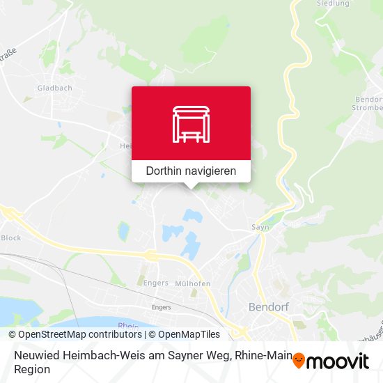 Neuwied Heimbach-Weis am Sayner Weg Karte