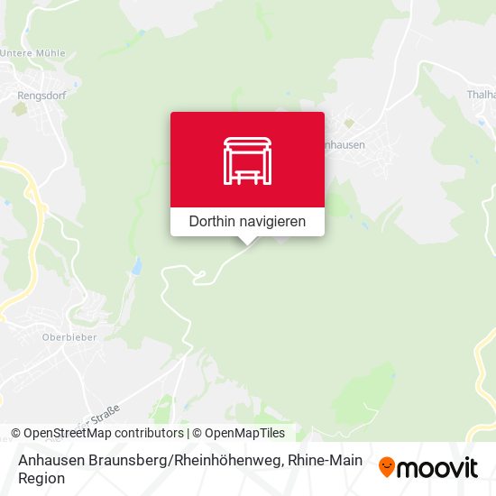 Anhausen Braunsberg / Rheinhöhenweg Karte