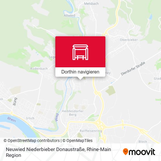 Neuwied Niederbieber Donaustraße Karte