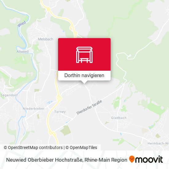Neuwied Oberbieber Hochstraße Karte