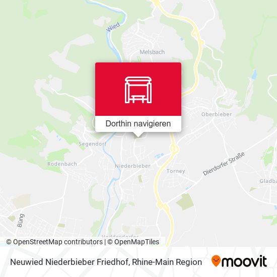 Neuwied Niederbieber Friedhof Karte