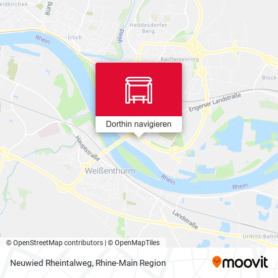 Neuwied Rheintalweg Karte