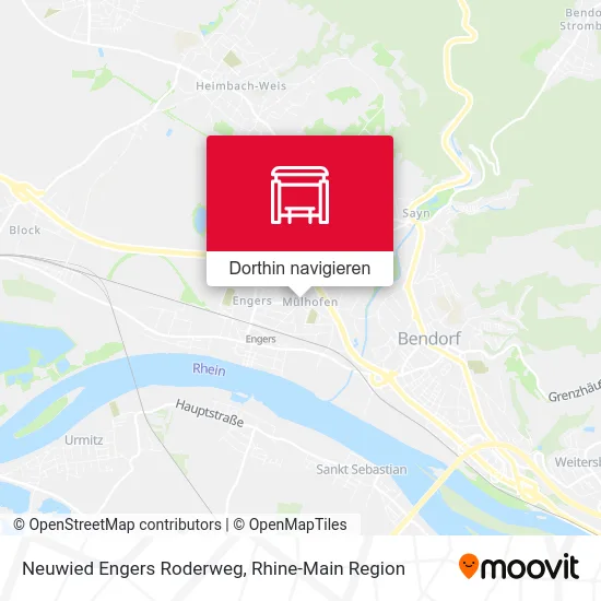 Neuwied Engers Roderweg Karte