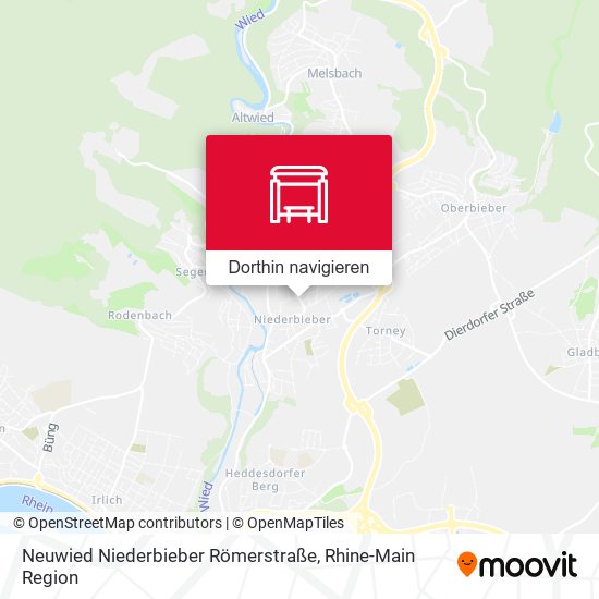 Neuwied Niederbieber Römerstraße Karte