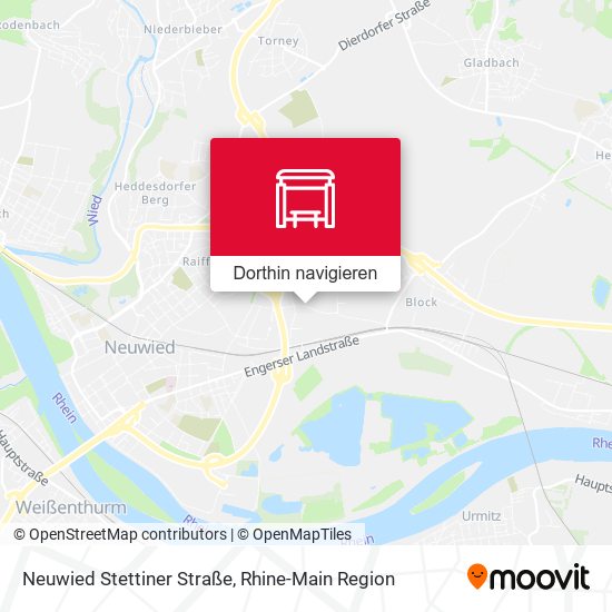 Neuwied Stettiner Straße Karte