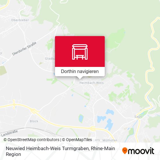 Neuwied Heimbach-Weis Turmgraben Karte