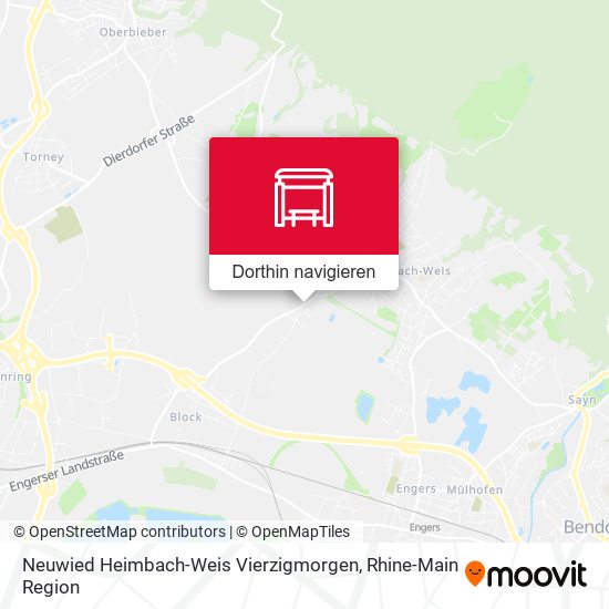Neuwied Heimbach-Weis Vierzigmorgen Karte