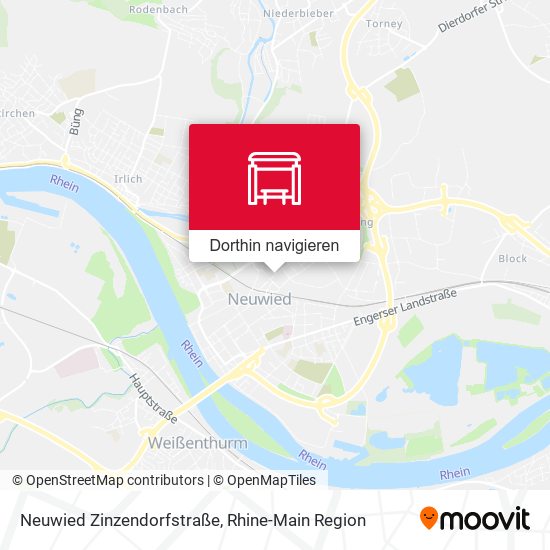 Neuwied Zinzendorfstraße Karte