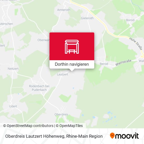 Oberdreis Lautzert Höhenweg Karte