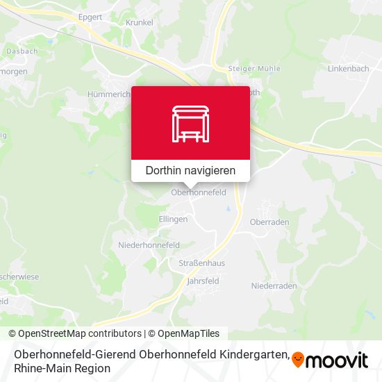 Oberhonnefeld-Gierend Oberhonnefeld Kindergarten Karte